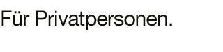 Überschrift Privatpersonen